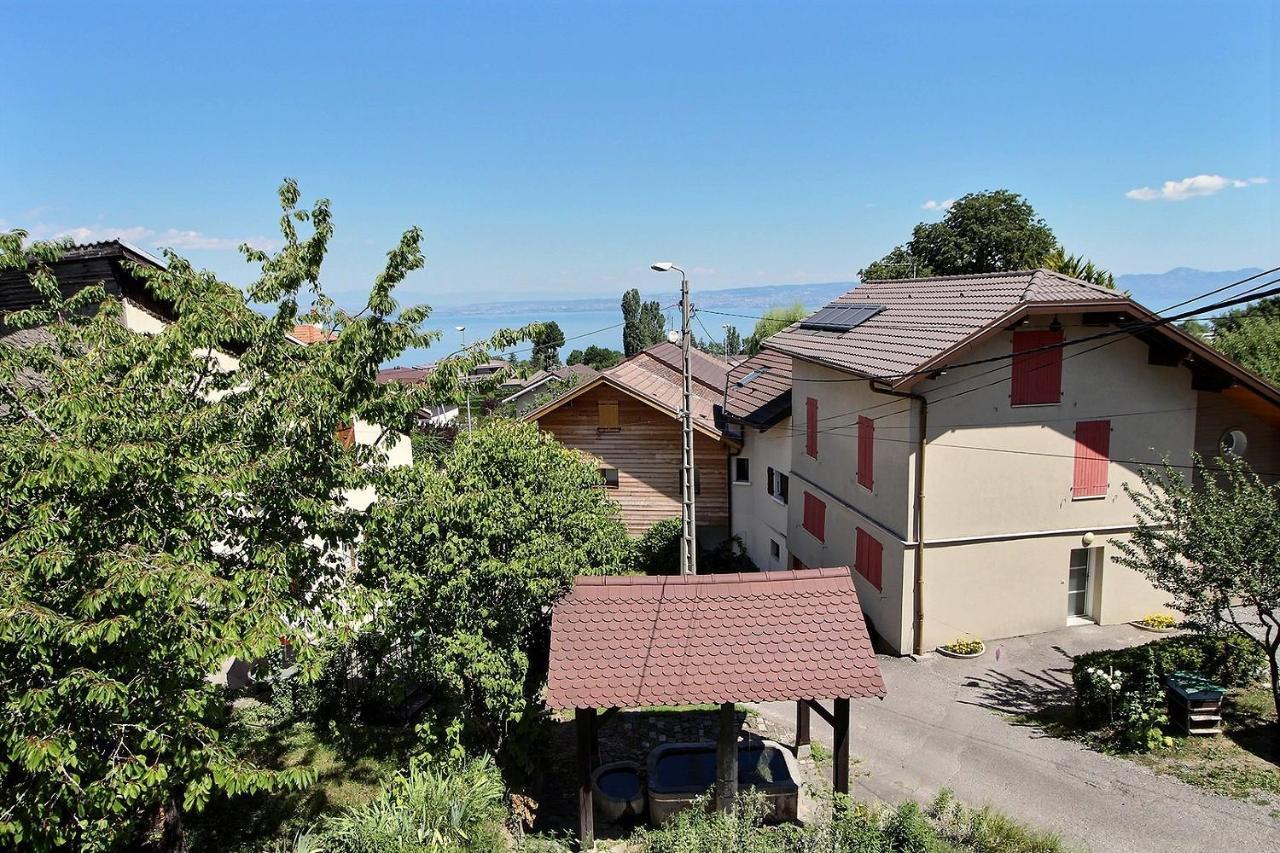 Apt Type 3 En Duplex Sur Evian Les Bains Vue Lac Exterior foto